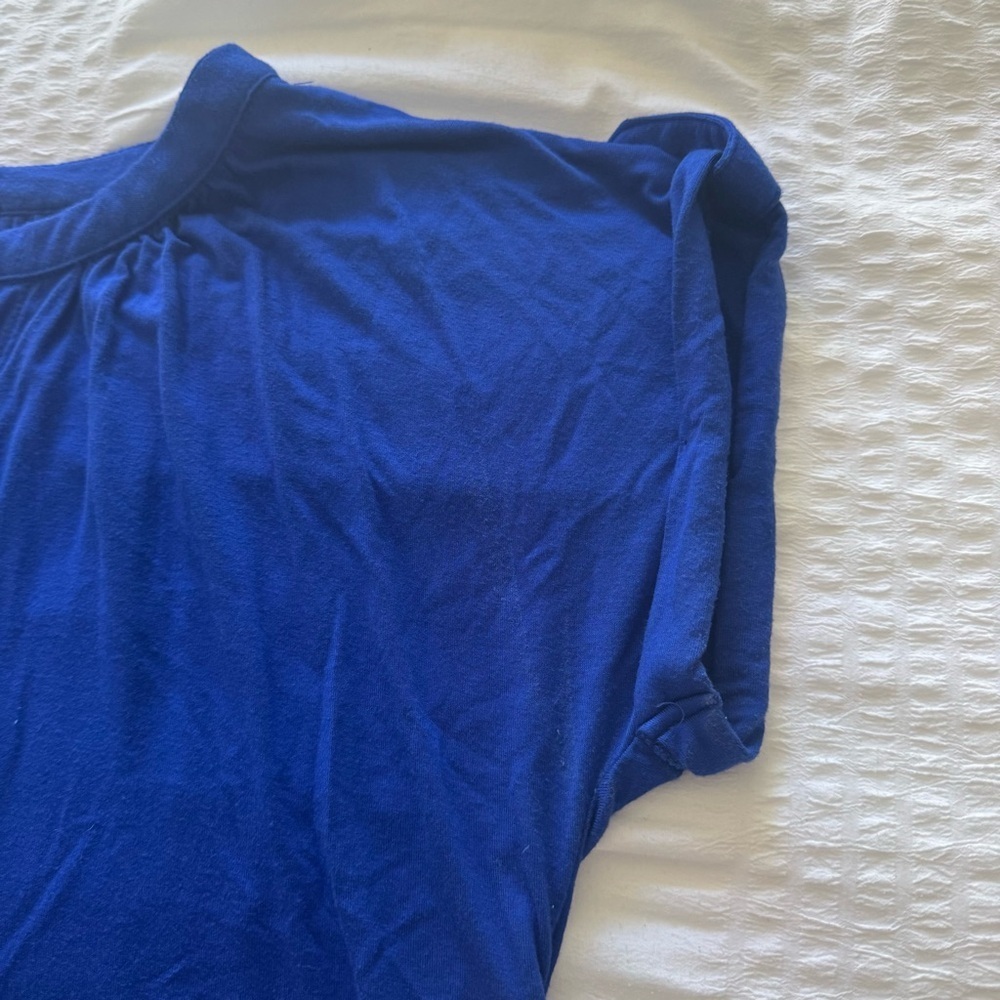 Cable & Gauge Royal Blue Women's Blouse - Picture 4 of 5